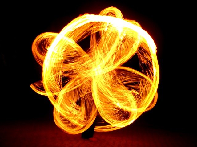 fire show ve velké rychlosti